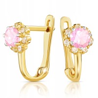 Złote kolczyki z cyrkoniami złoto 333 8K 2382p-3