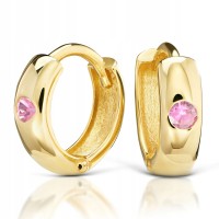  Złote kolczyki z cyrkoniami złoto 333 8K 338p-1