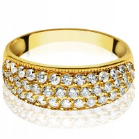  Złoty pierścionek zaręczynowy 453-1 pr. 585