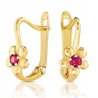 Złote kolczyki z cyrkoniami złoto 333 8K 2374r-3