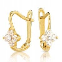 Złote kolczyki z cyrkoniami złoto 333 8K 2375-3