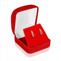 Złote kolczyki z cyrkoniami złoto 333 8K 2306-3