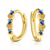 Złote kolczyki z cyrkoniami złoto 333 8K 2498sz-3