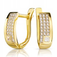 Złote kolczyki z cyrkoniami złoto 333 8K 2421-3