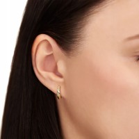 Złote kolczyki z cyrkoniami złoto 585 14K 2109-3