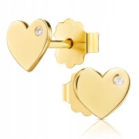 Złote kolczyki z cyrkoniami złoto 333 8K 885-1