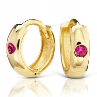 Złote kolczyki z cyrkoniami złoto 333 8K 338r-1