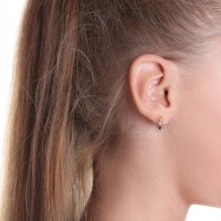 Złote kolczyki z cyrkoniami złoto 333 8K 2451p-3