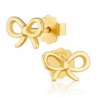 Złote kolczyki kokardka złoto 333 8K 2383-3