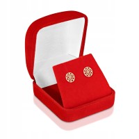 Złote kolczyki ażurowe kólko złoto 333 8K  sztyft 2457-3