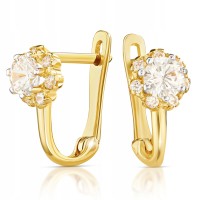 Złote kolczyki z cyrkoniami złoto 333 8K 2382-3