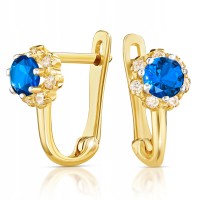 Złote kolczyki z cyrkoniami złoto 333 8K 2382sz-3