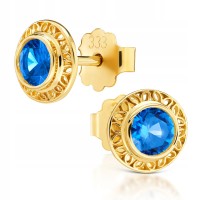 Złote kolczyki z cyrkoniami złoto 333 8K 815sz-1