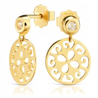 Złote koczyki ażurowe koło złoto pr. 333 8k 2427-3