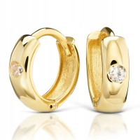 Złote kolczyki z cyrkoniami złoto pr. 333 338b-1