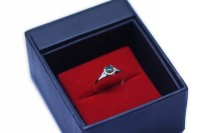 Złoty pierścionek zaręczynowy 530szm-1 333 8K cyrkonia 