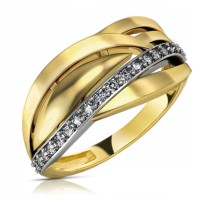 Złoty pierścionek zaręczynowy 263-1 pr. 333 8K  