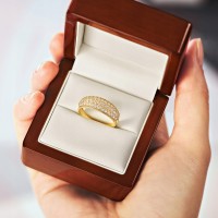 Złoty pierścionek zaręczynowy 453-1 pr. 585 