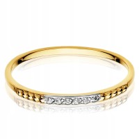 Złoty pierścionek zaręczynowy e0028 pr. 333