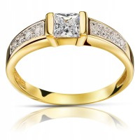 Złoty pierścionek zaręczynowy 264-1 pr. 333