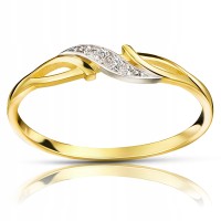 Złoty pierścionek zaręczynowy L102 pr. 585