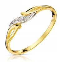 Złoty pierścionek zaręczynowy L102 pr. 333