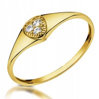  Złoty pierścionek zaręczynowy 1249-1 pr. 333