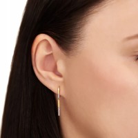 Złote kolczyki z cyrkoniami złoto 333 8K 2452-3