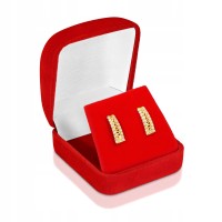 Złote kolczyki z cyrkoniami złoto 585 14K 433-1