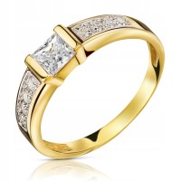 Złoty pierścionek zaręczynowy 264-1 pr. 333