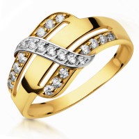 Złoty pierścionek zaręczynowy 34-1 pr.  333