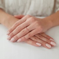 Złoty pierścionek zaręczynowy 1669r-3 333 8K cyrkonia 