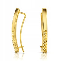 Ekskluzywne złote kolczyki pr. 585 14K p03