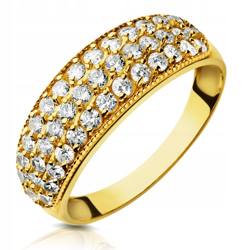  Złoty pierścionek zaręczynowy 453-1 pr. 585