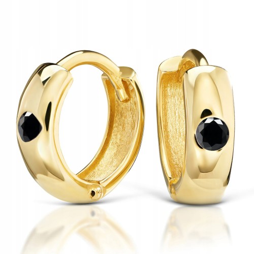  Złote kolczyki z cyrkoniami złoto 333 8K 338o-1 