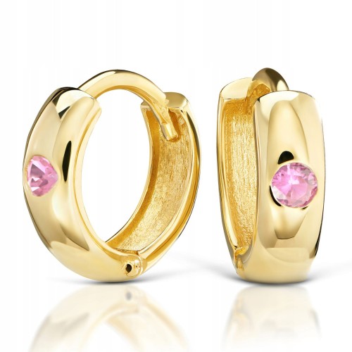  Złote kolczyki z cyrkoniami złoto 333 8K 338p-1