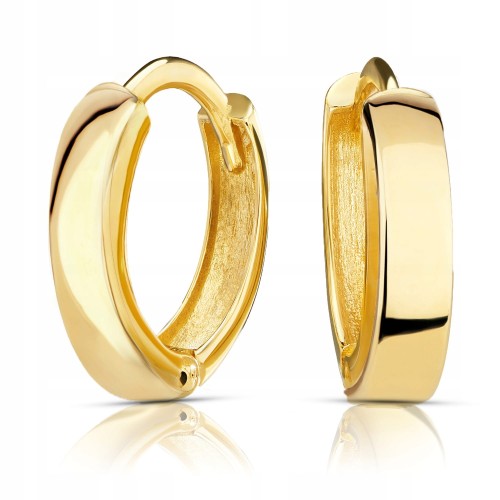 Złote kolczyki klasyczne złoto 585 14K 870-1