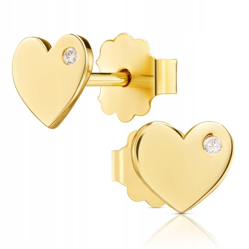 Złote kolczyki z cyrkoniami złoto 333 8K 885-1