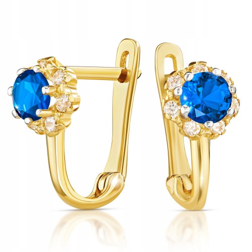 Złote kolczyki z cyrkoniami złoto 333 8K 2382sz-3