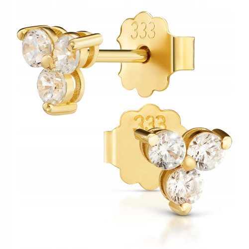 Złote kolczyki z cyrkoniami złoto pr. 333 855-1