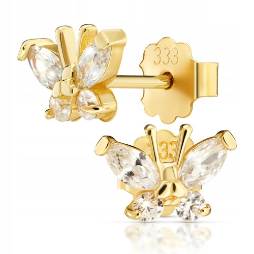 Złote kolczyki z cyrkoniami złoto pr. 333 158-1