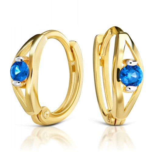 Złote kolczyki z cyrkoniami złoto pr. 333 2451sz-3