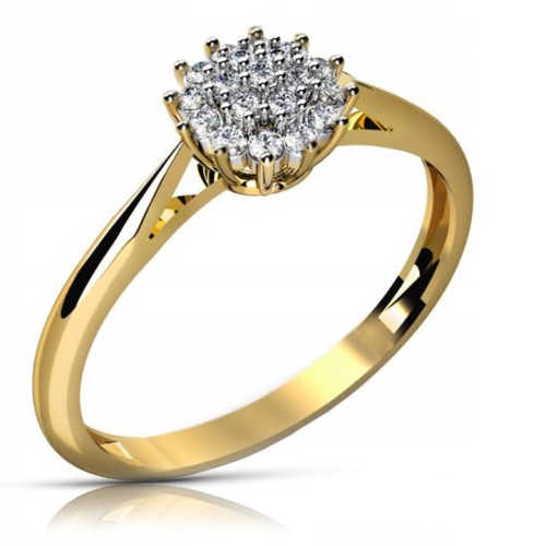 Złoty pierścionek zaręczynowy 280-1 pr. 585 14K