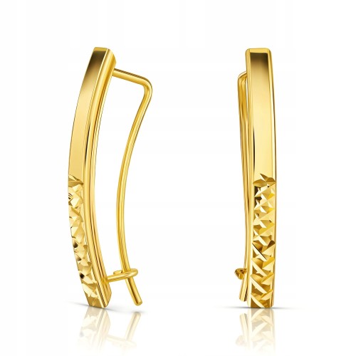 Ekskluzywne złote kolczyki pr. 585 14K p03